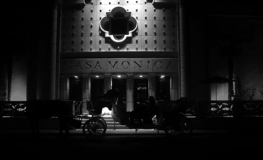 Horse Photograph - Carriage ride at the Casa Monica by David Lee Thompson