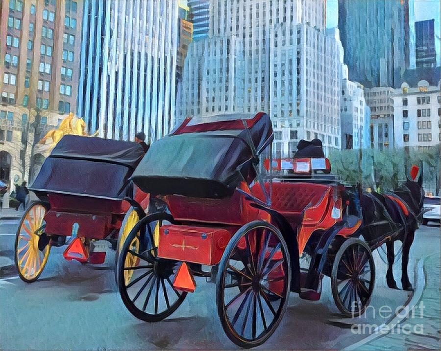 Carriage Rides - Fifth Avenue New York                                     Photograph by Miriam Danar