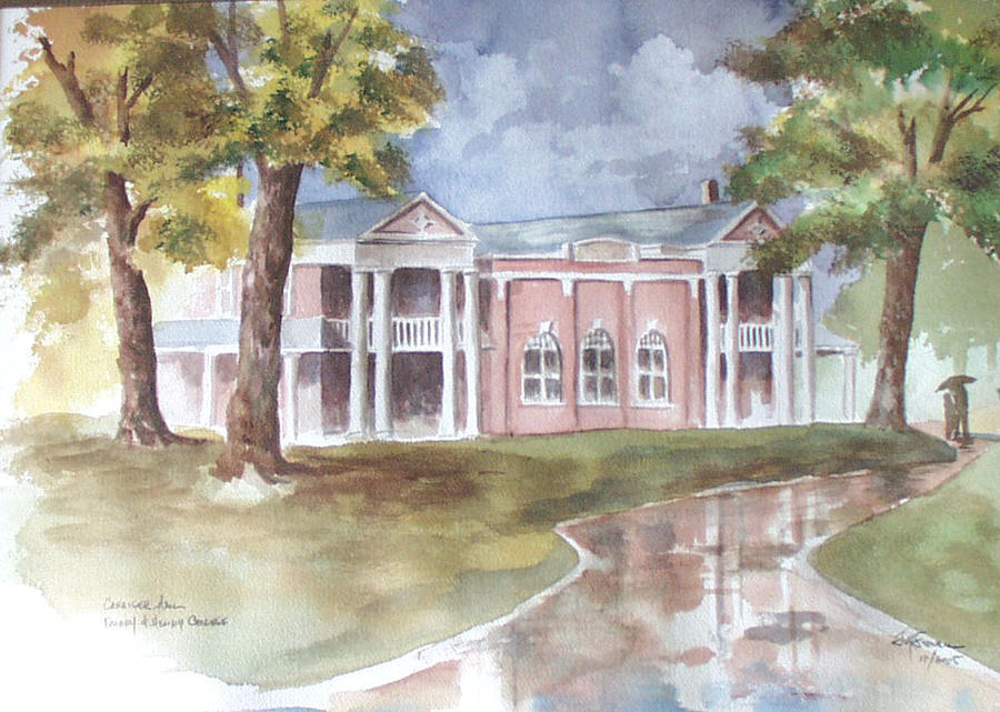 Landscape Painting - Carriager Hall, Emory and Henry College by Jim Stovall