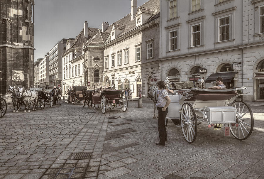 Carriages back to Stephanplatz Photograph by Roberto Pagani