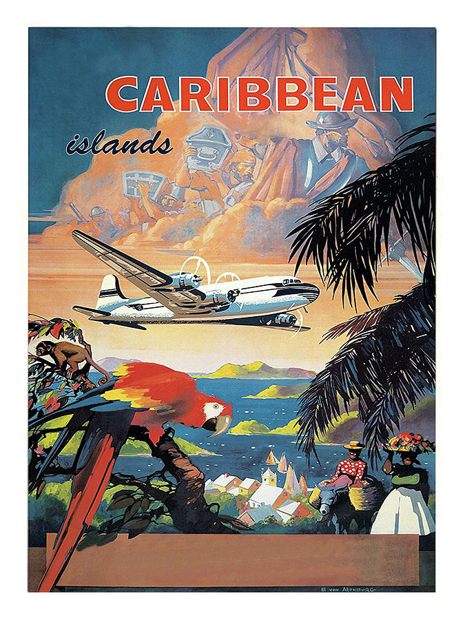 Carribean islands Painting by Long Shot