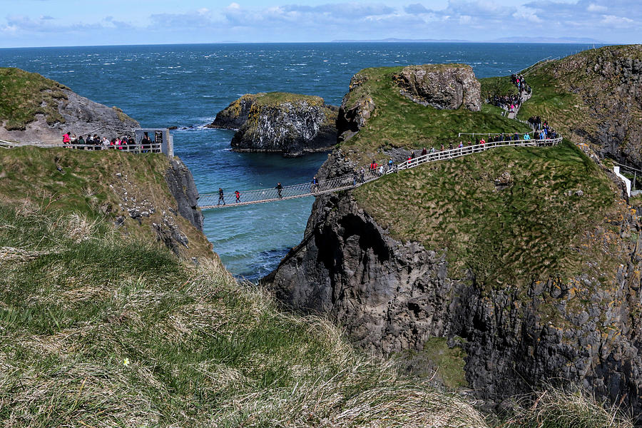 Carrick a Rede Rope Bridge 3 Photograph by Linda Gray - Fine Art America