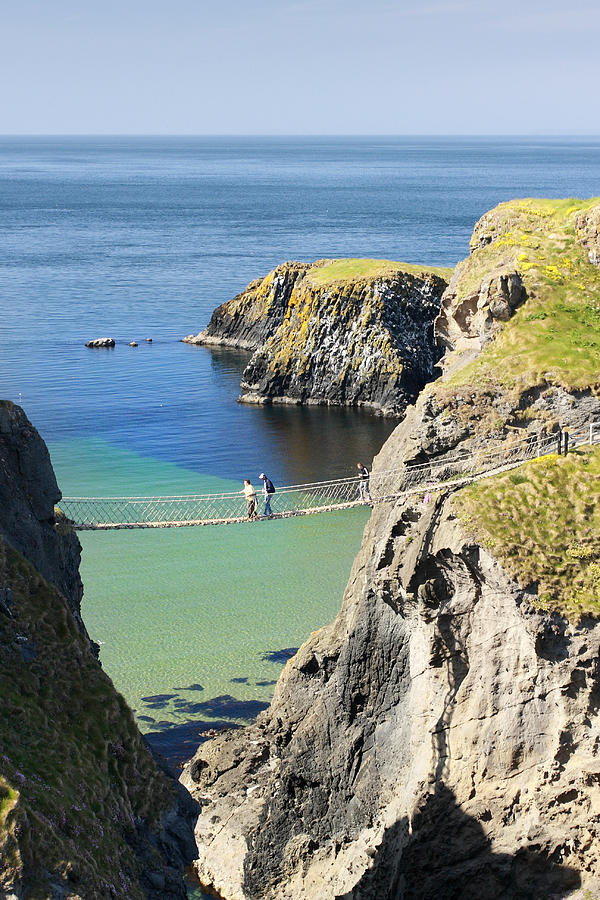 Carrick-a-rede rope bridge Northern Ireland Photograph by Pierre Leclerc Photography