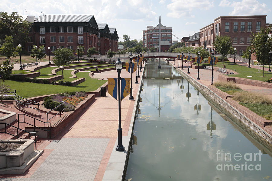 Carroll Creek Park in Frederick Maryland Photograph by William Kuta