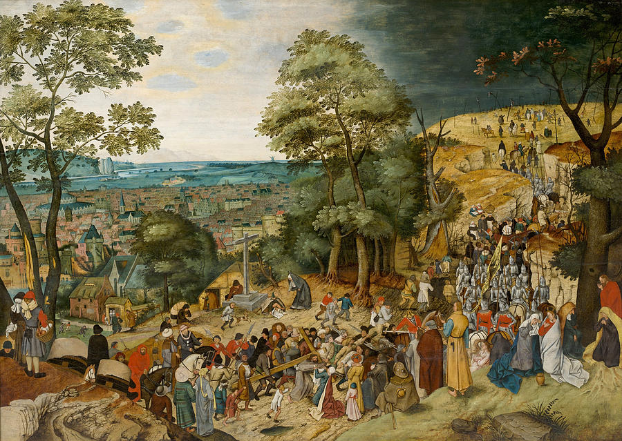 Carrying of the Cross Painting by Workshop of Pieter Brueghel the Younger
