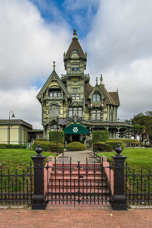 Carson Mansion in Winter Photograph by Greg Nyquist