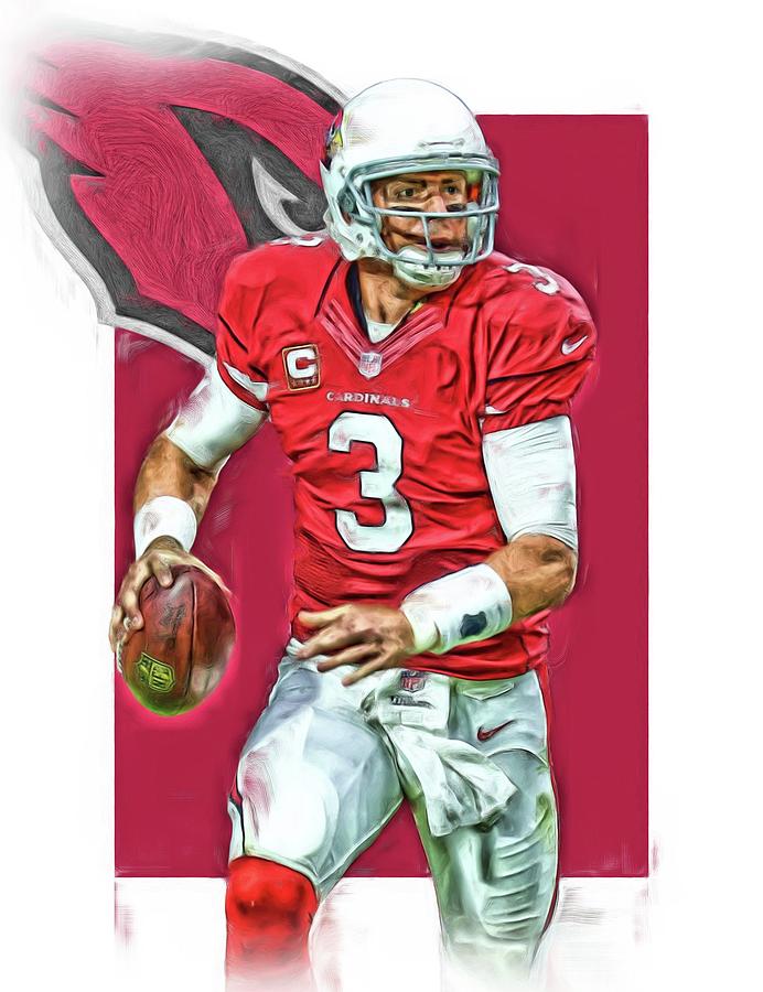 Carson Palmer ARIZONA CARDINALS OIL ART Mixed Media by Joe