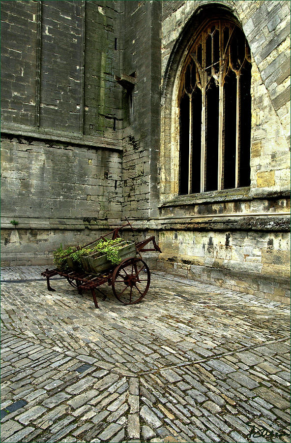 Cart at Cirencester Photograph by Peggy Dietz