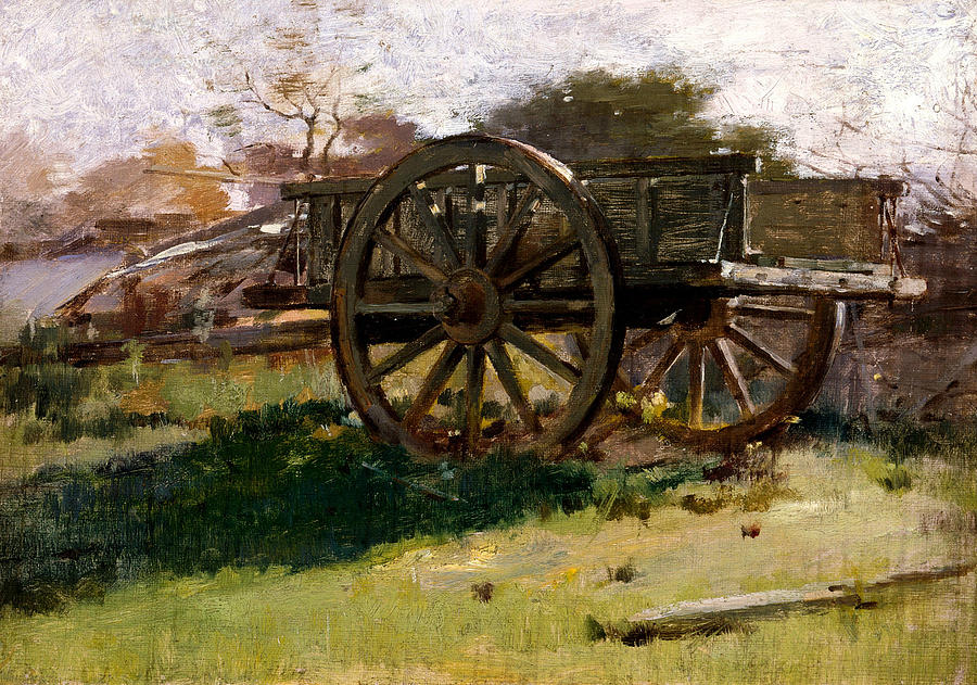 Cart, Nantucket Painting by Theodore Robinson