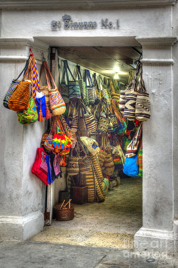 Cartagena Bag Shop Photograph by Bob Hislop