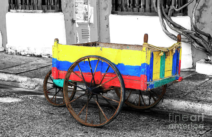 Cartagena Cart Photograph by John Rizzuto