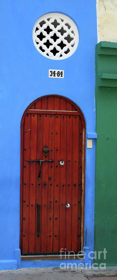 Cartagena Door 5 Photograph by Randall Weidner
