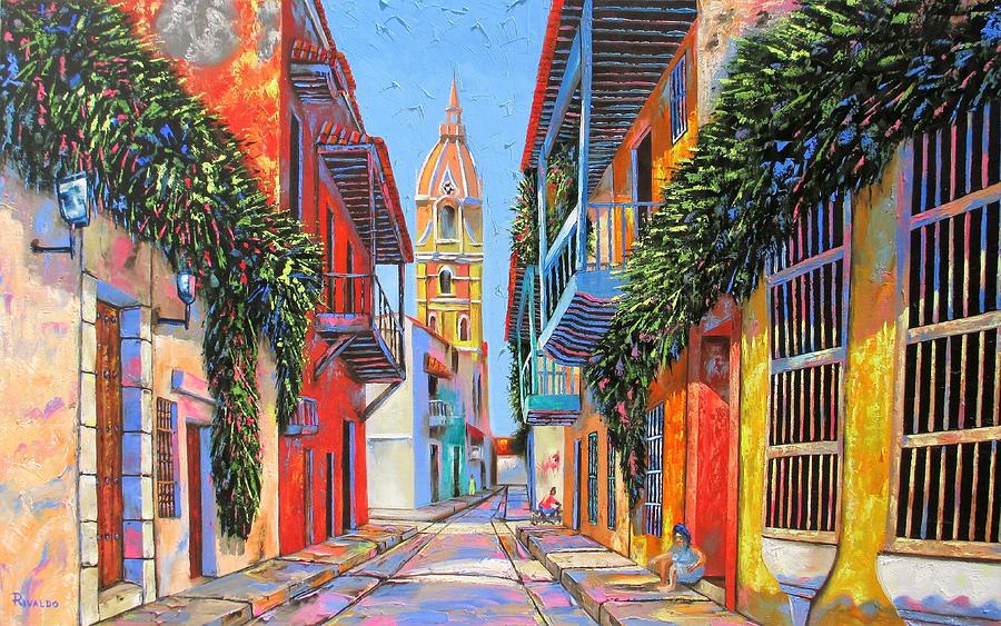 Cartagena Painting - Cartagena La Fantastica by Yaso Rivaldo