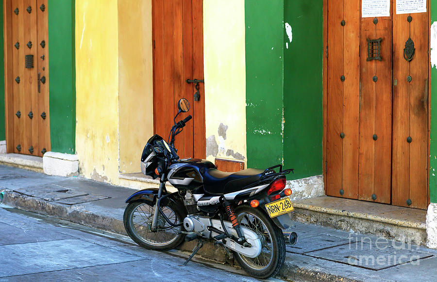 Cartagena Motorcycle Photograph by John Rizzuto