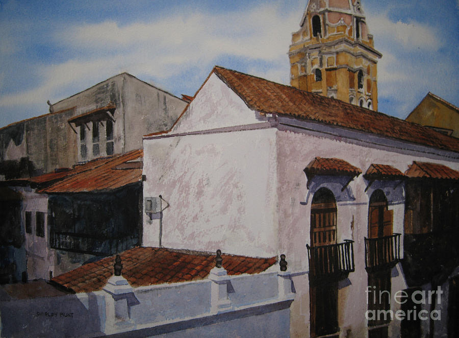 Cartagena Sky Painting by Shirley Braithwaite Hunt