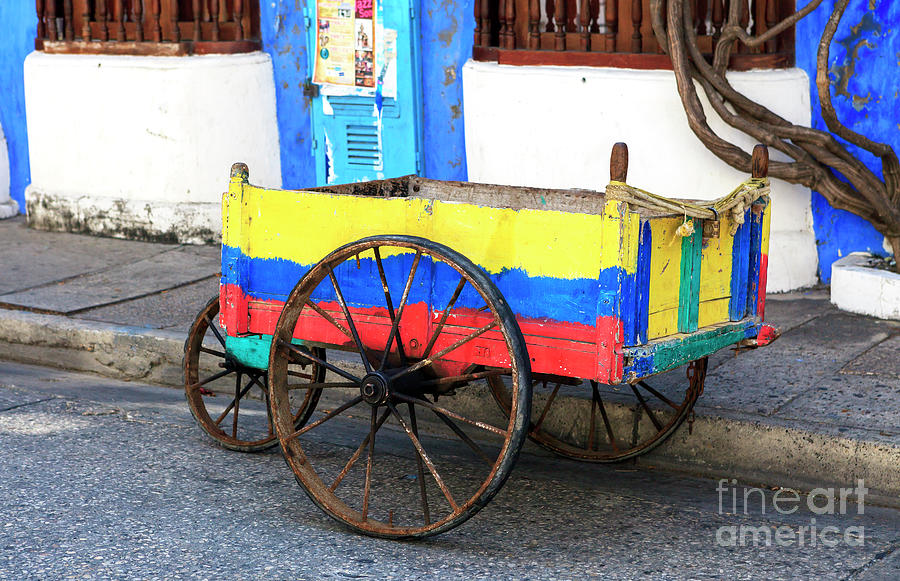 Cartagena Street Colors Photograph by John Rizzuto