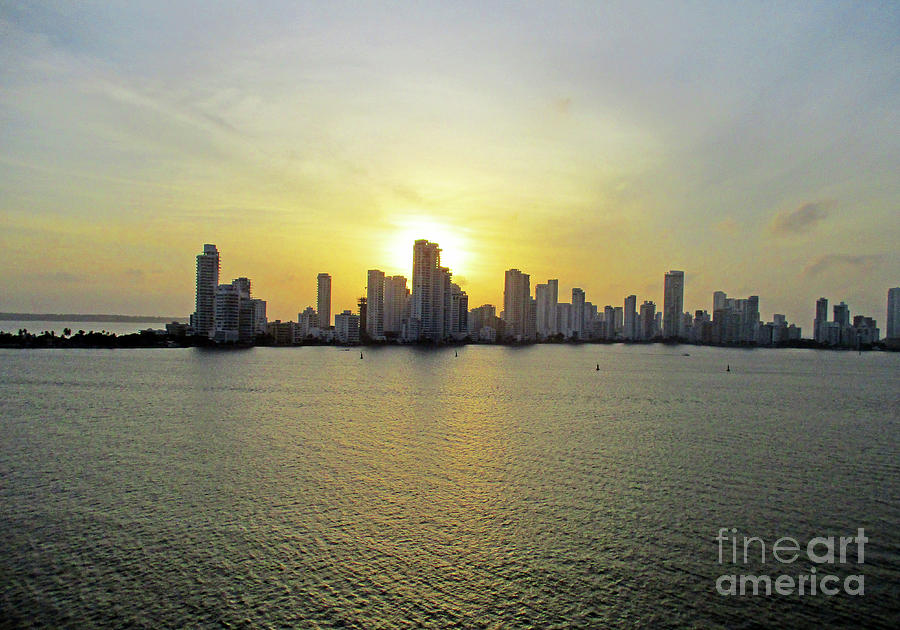 Cartagena Sunset 2 Photograph by Randall Weidner