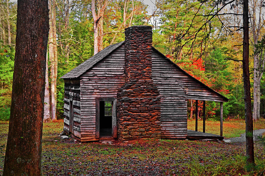 Carter Shields Cabin - Cades Cove 003 Photograph by George Bostian