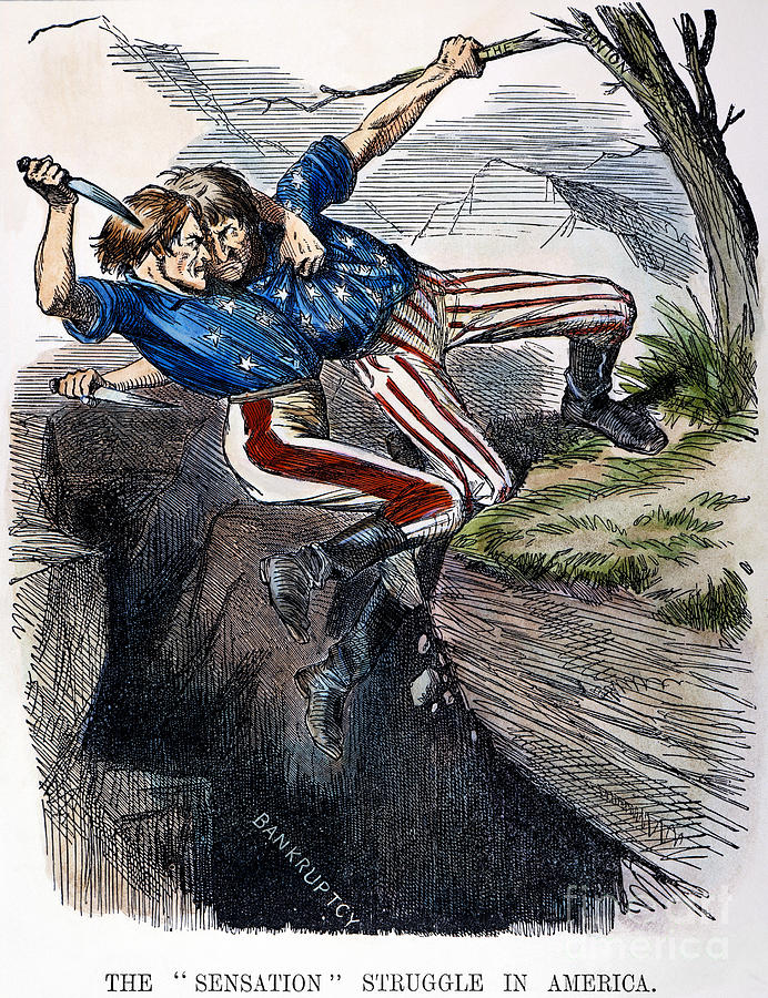 Cartoon: Civil War, 1862 Photograph by Granger