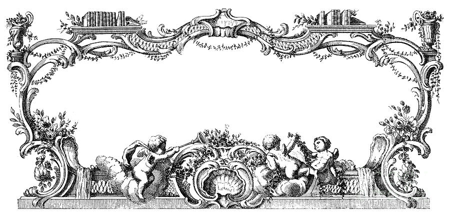 Cartouche, 1755 Photograph by Granger