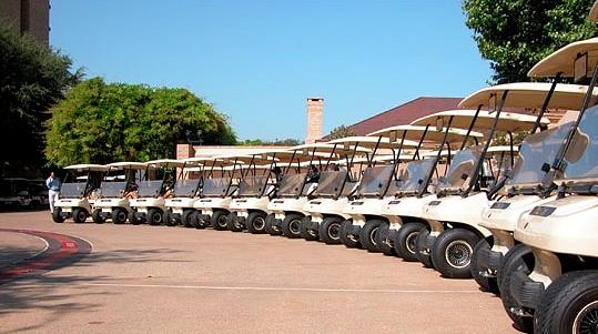 Carts Lined Up And Ready Photograph