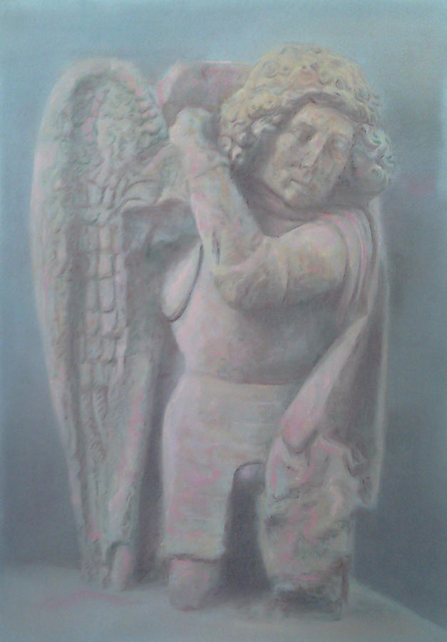 Carved  Archangel Drawing by Paez  ANTONIO