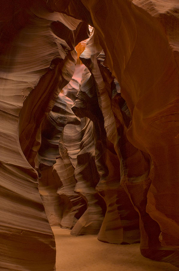 Antelope Canyon Photograph - Carved by Underground Rivers by Don Wolf