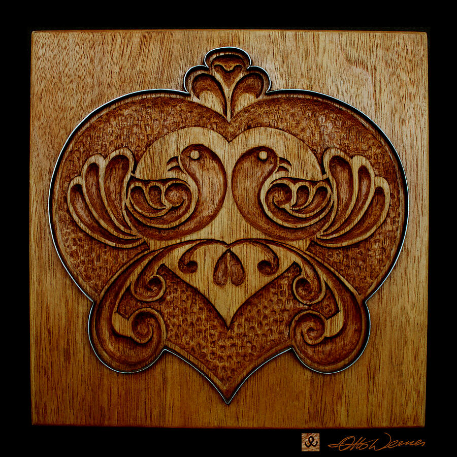 Carved Cookie Mold 10 Painting by Hanne Lore Koehler