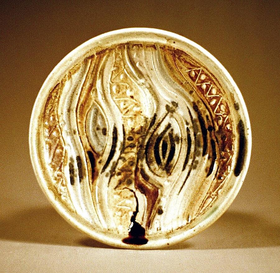 Carved Platter Ceramic Art by Stephen Hawks