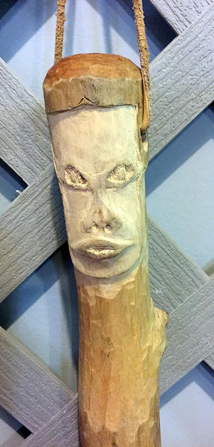 Carved Walking Stick Sculpture by Kevin Callahan