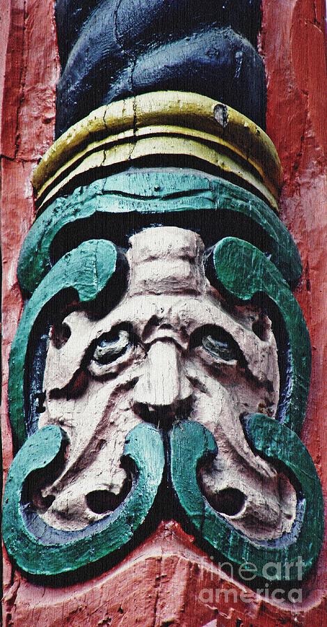 Carving Photograph - Carved Window Post Mainz by Sarah Loft
