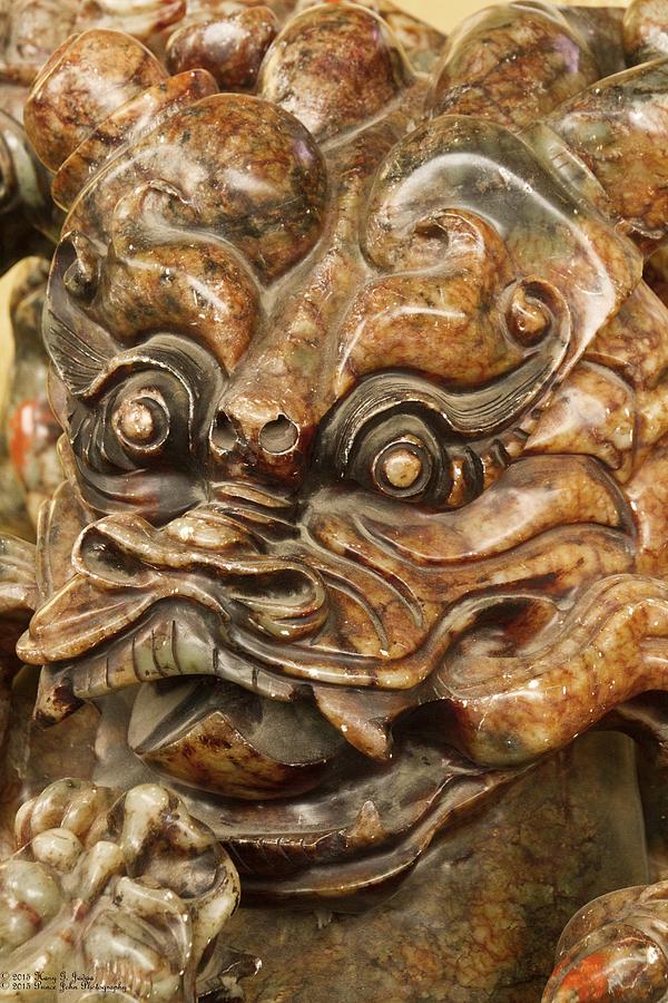Carvings In Jade - 3 - A Dragons Face  Photograph by Hany J