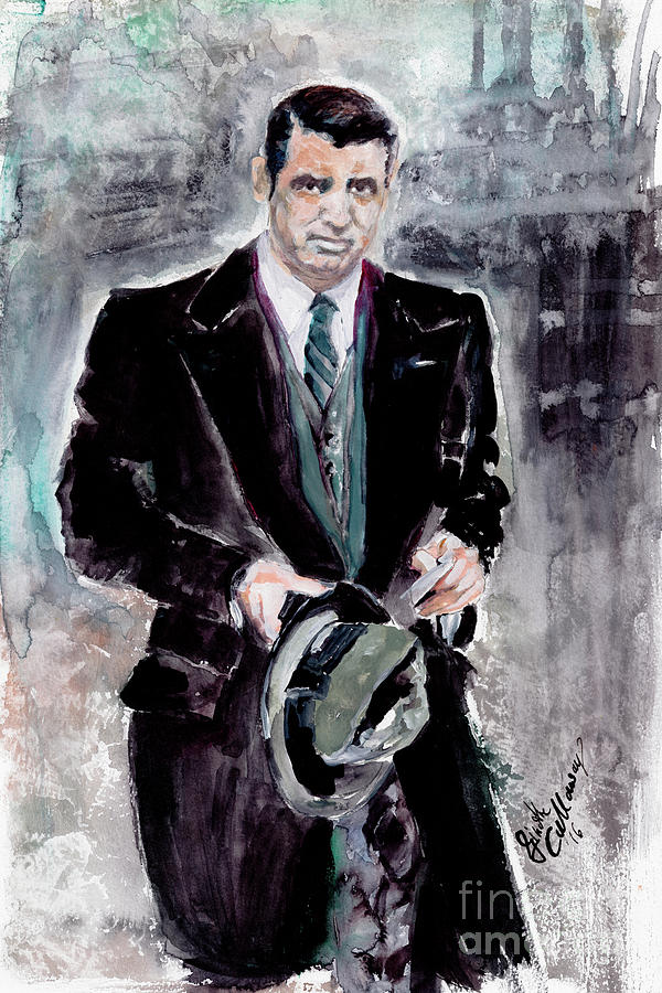 Cary Grant Classic Movies Actors Painting by Ginette Callaway