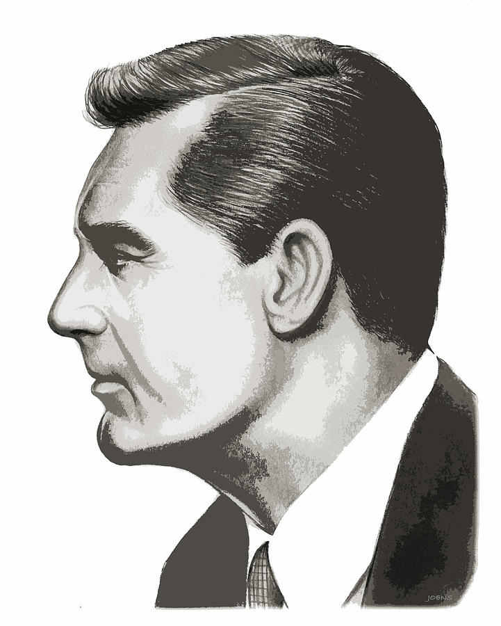 Cary Grant Drawing by Greg Joens