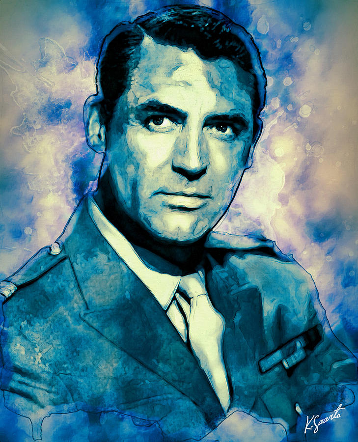 Cary Grant Digital Art by Kai Saarto