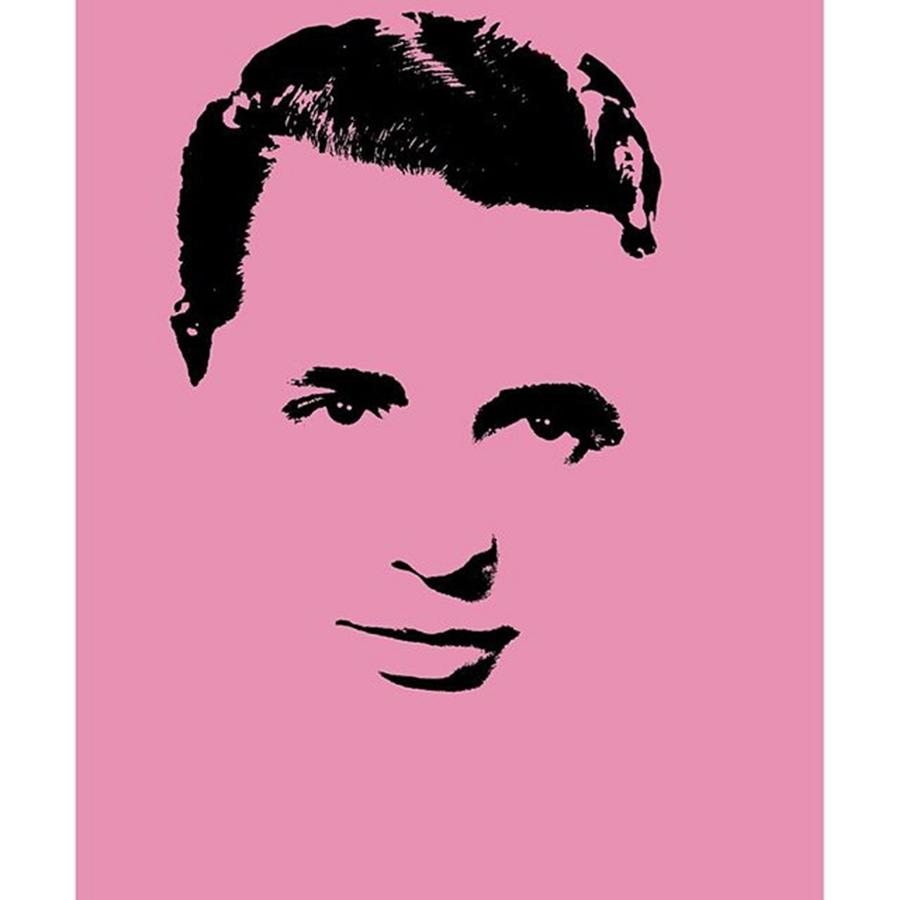 Hollywood Photograph - Cary In Pink #carygrant #pink #actor by Emme Pons