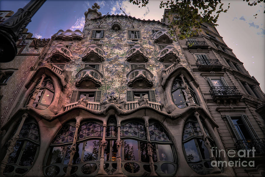 Casa Batllo Barcelona Spain Anthony Gaudi Masterpiece  Photograph by Chuck Kuhn