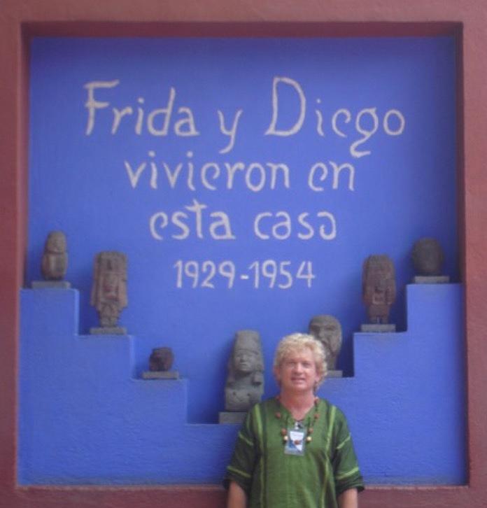 Casa de Frida Kahlo 2012 Painting by Rand Burns