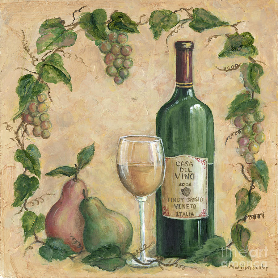Wine Painting - Casa Del Vino by Marilyn Dunlap
