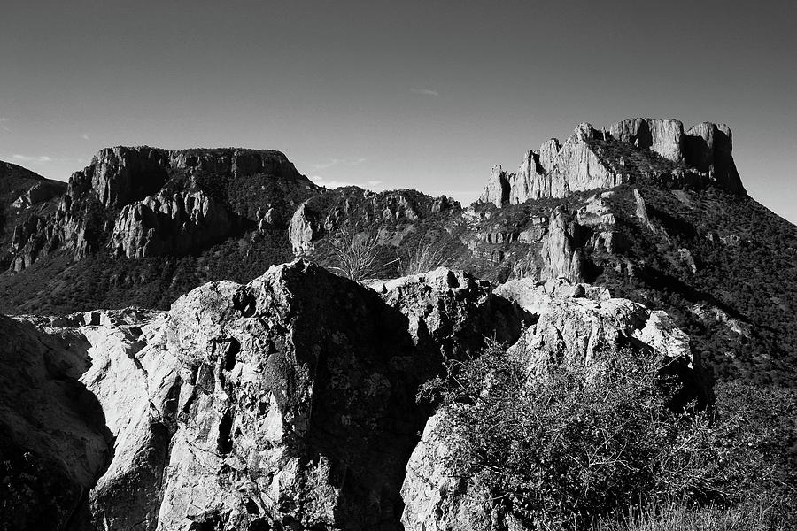 Casa Grande Peak 3 Black and White Photograph by Judy Vincent
