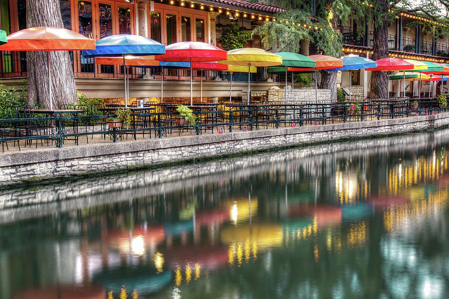 Casa Rio Umbrellas - San Antonio Riverwalk Photograph by Gregory Ballos ...