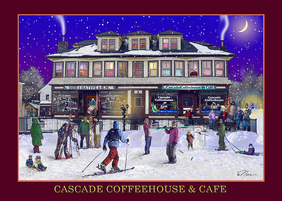Winter Photograph - Cascade Coffeehouse and Cafe by Nancy Griswold