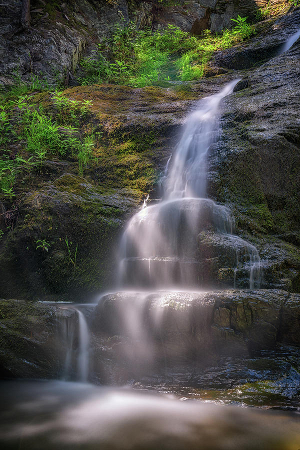 Summer Photograph - Cascade Falls, Saco, Maine by Rick Berk