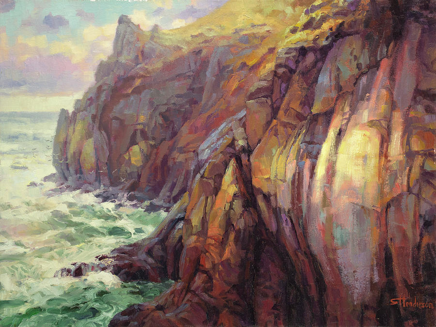 Sea Painting - Cascade Head by Steve Henderson