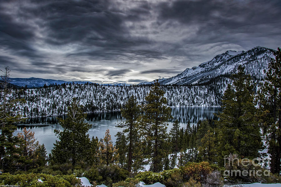 Cascade Lake Winter Photograph by Mitch Shindelbower
