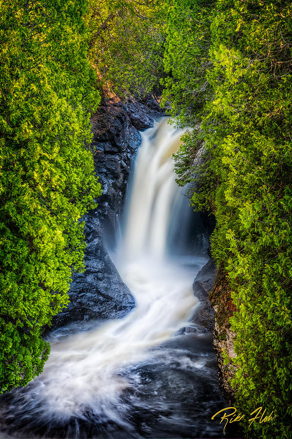Cascade - lower falls Photograph by Rikk Flohr