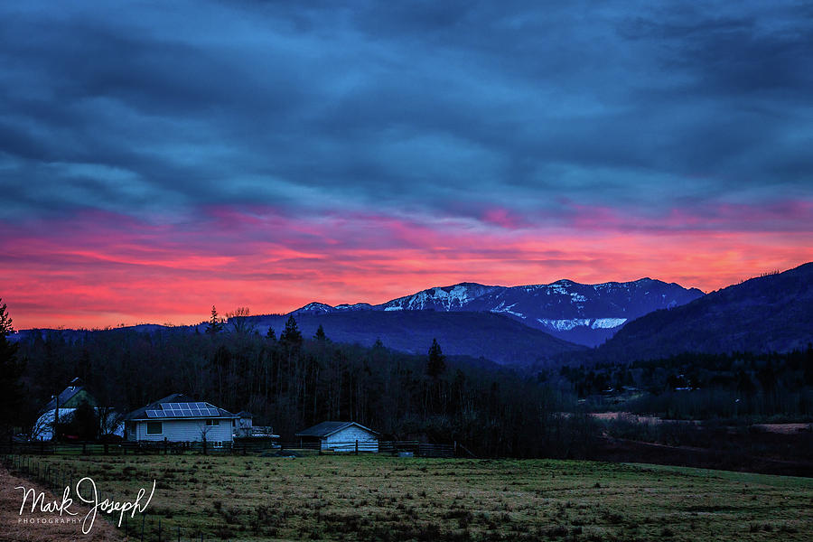 Cascade Mountain Sunrise II Photograph by Mark Joseph