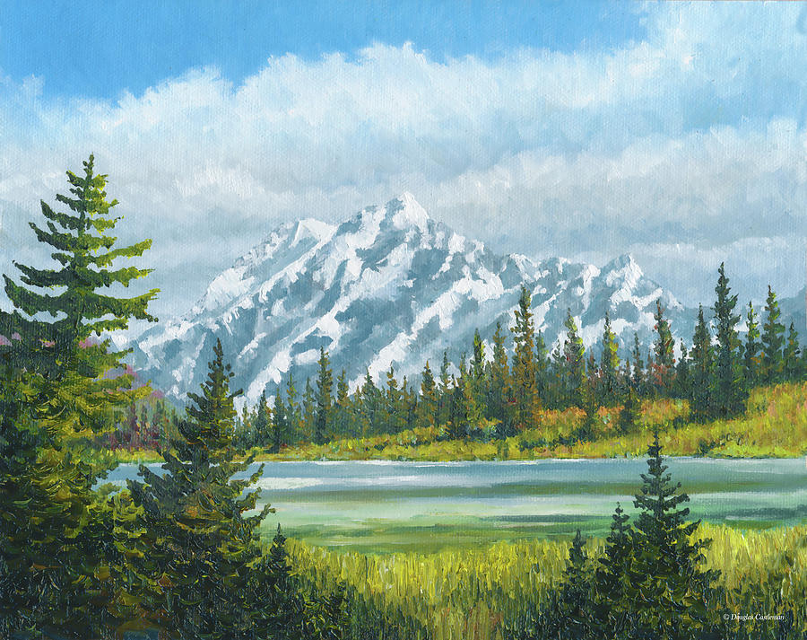 Cascade Mountains Painting by Douglas Castleman