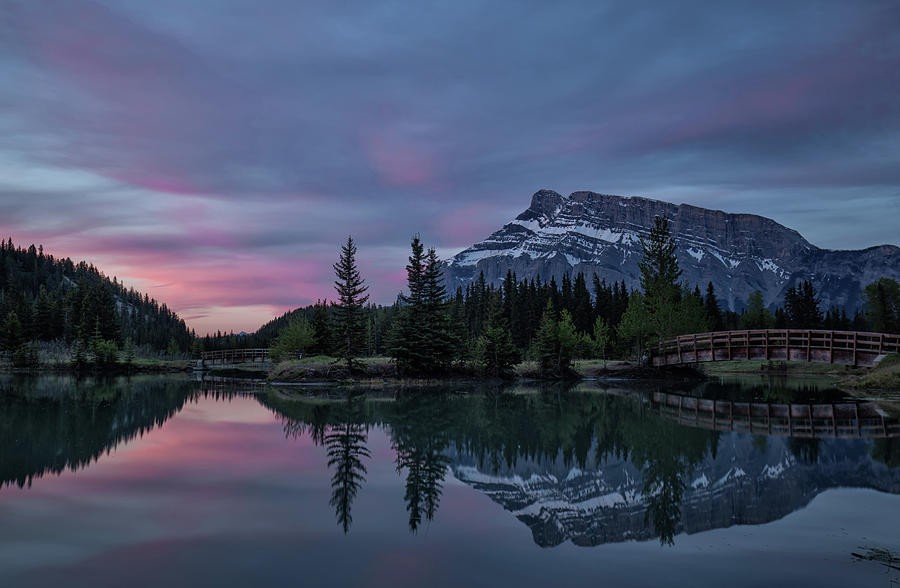 Cascade Ponds sunrise Photograph by Celine Pollard