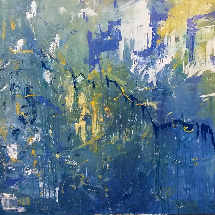 Abstract Painting - Cascade by Terri Einer